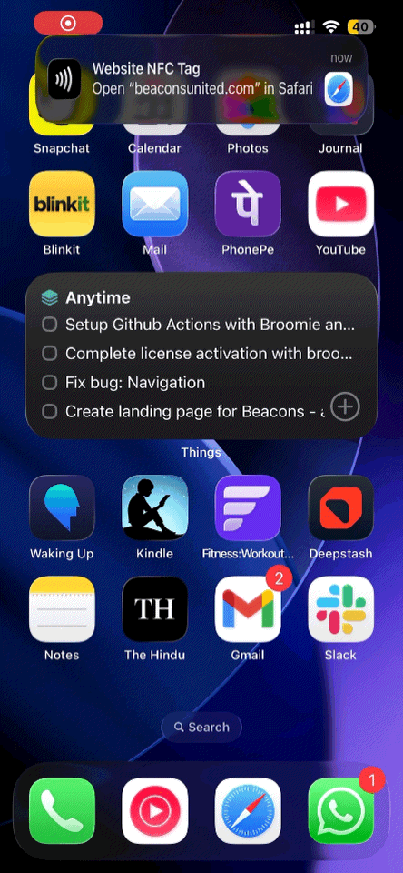 Daily site with motivational quote